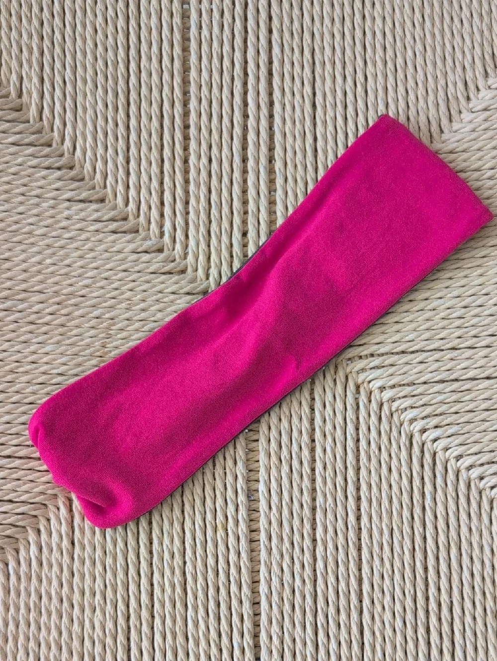 Braided Hot Pink and Charcoal Grey Headband